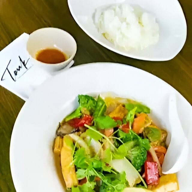 Assorted Vegetables Stir-Fried with Tofu.