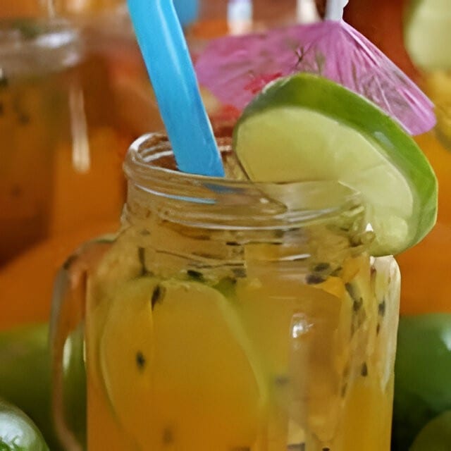 Fresh Passion Fruit Juice.