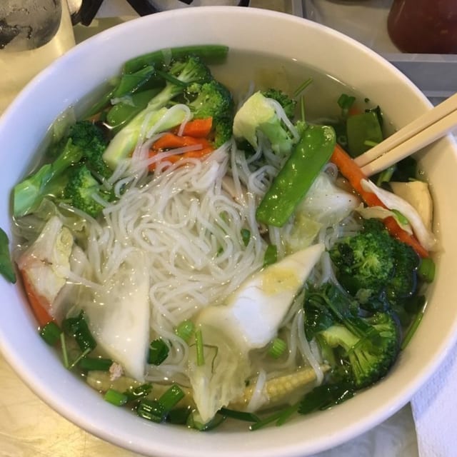 Chicken Rice Noodle Soup.