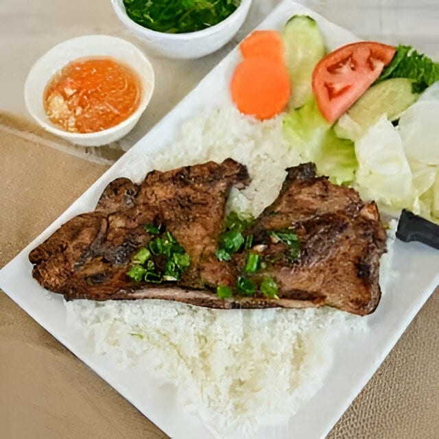 Grilled Pork Steak.