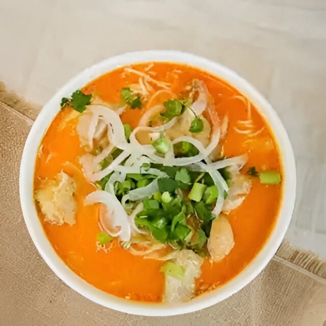 Tank's Vegetarian Curry Noodle Soup.
