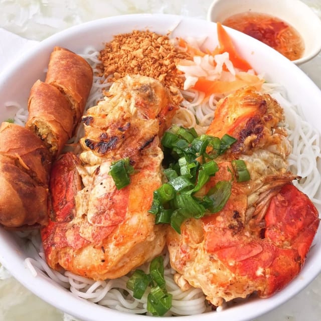 Grilled Lobster Tail Noodle Salad.