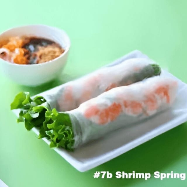 GF Fresh Shrimp Spring Rolls.