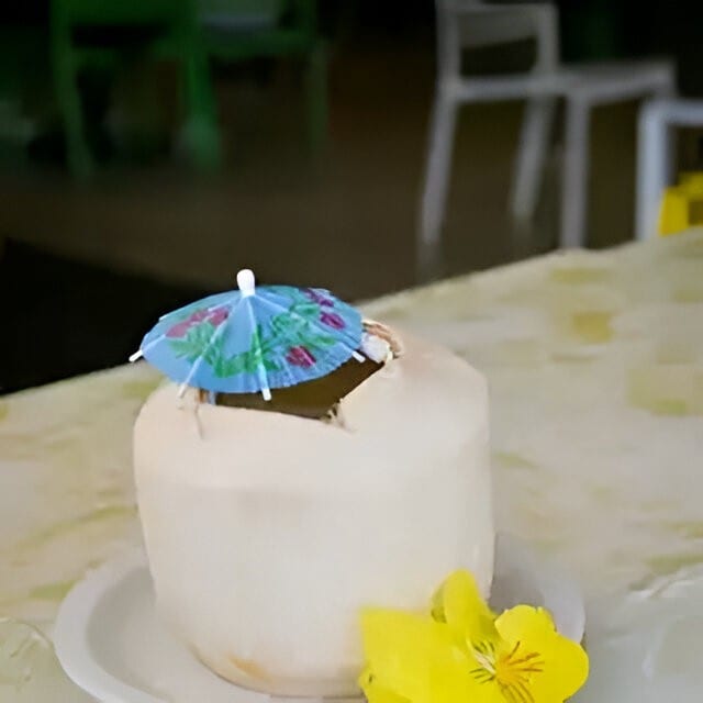 Fresh Young Coconut.