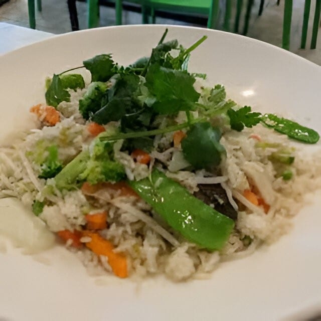 Vegetarian Fried Rice.