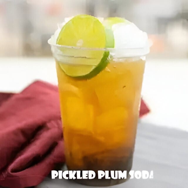 Pickled Plum & Calamansi Juice.