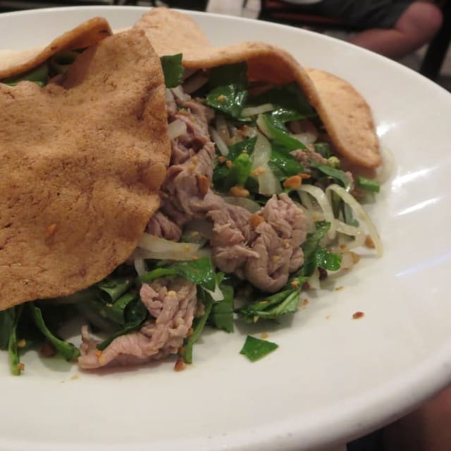 Lemon Cured Beef Salad.