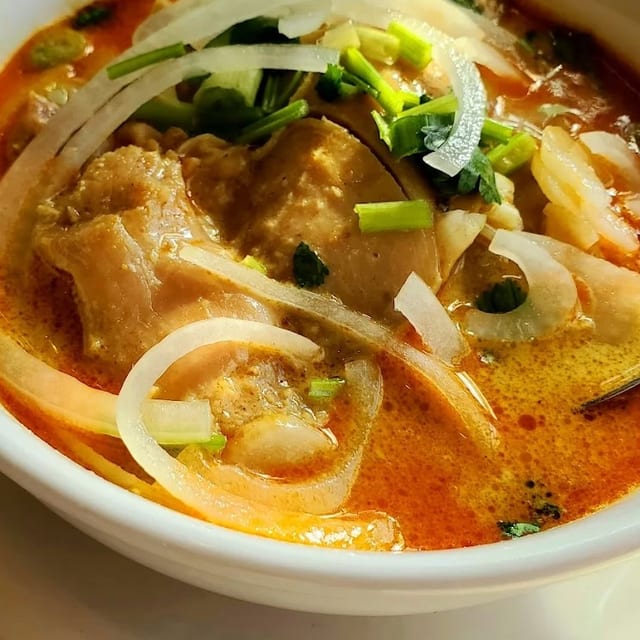 Vietnamese Hot & Sour Catfish Soup.